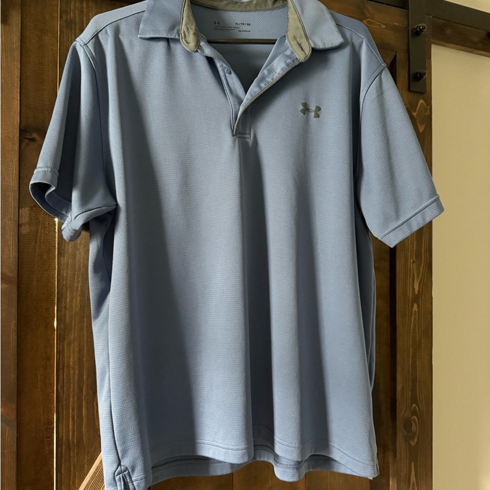 Under Armour Blue Polo Shirt Performance Fit